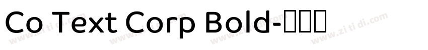 Co Text Corp Bold字体转换